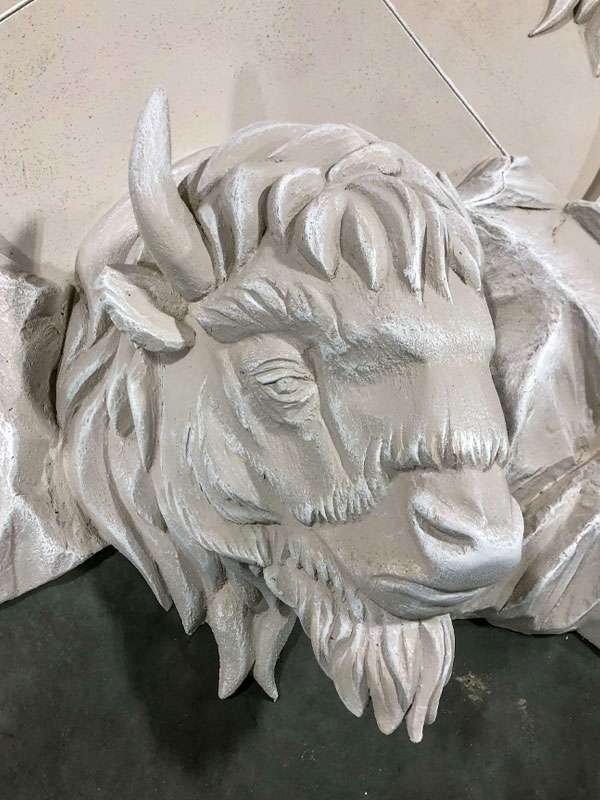 Sculpture_Bison_Head Sculpture Bison Head