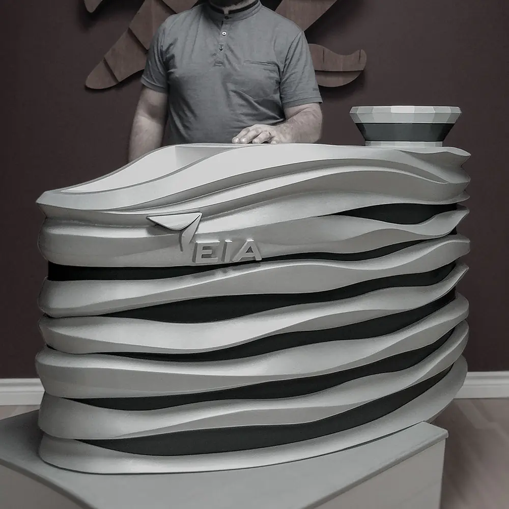 PORTFOLIO_Cover_EIA - The Bees Knees Design Trade Show Display Edmonton International Airport office and control tower architectural model.