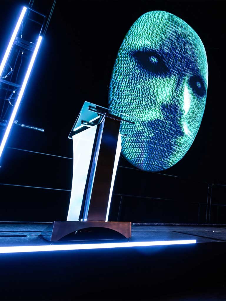 PORTRAIT_AI40 Foam stage props at the ACE awards Ai:40