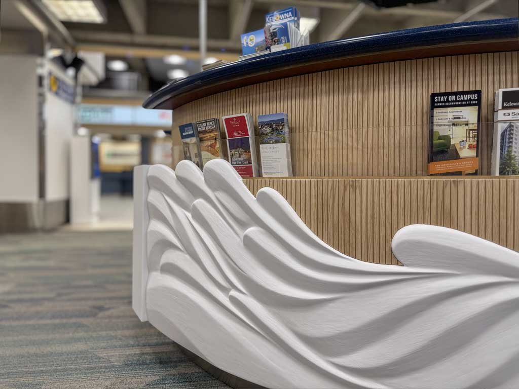 Tourism Kelowna Kiosk - Sculpted Reliefs PROJECT TourismKelowna Spring