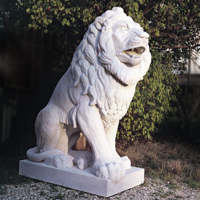 LION_02 - The Bees Knees Design Custom Sculpture of sitting lion. Sculpted Foam