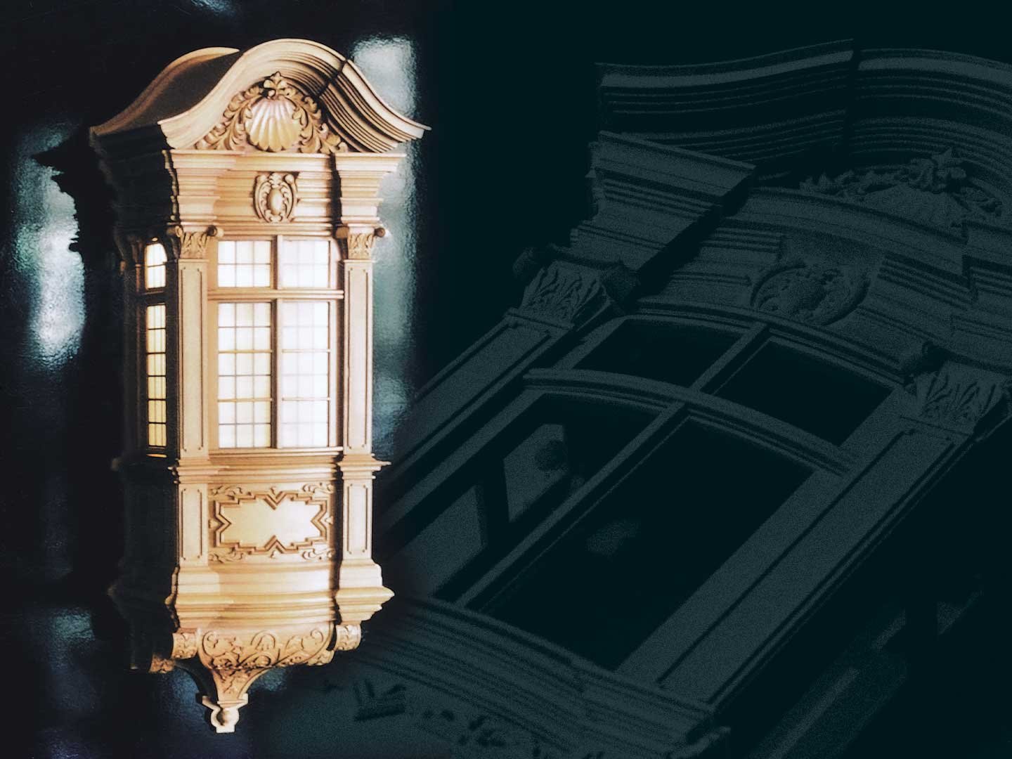 Gallery_Diehl_Exhibit Custom wall mounted architectural replica of the iconic Nuremberg Choerlein.