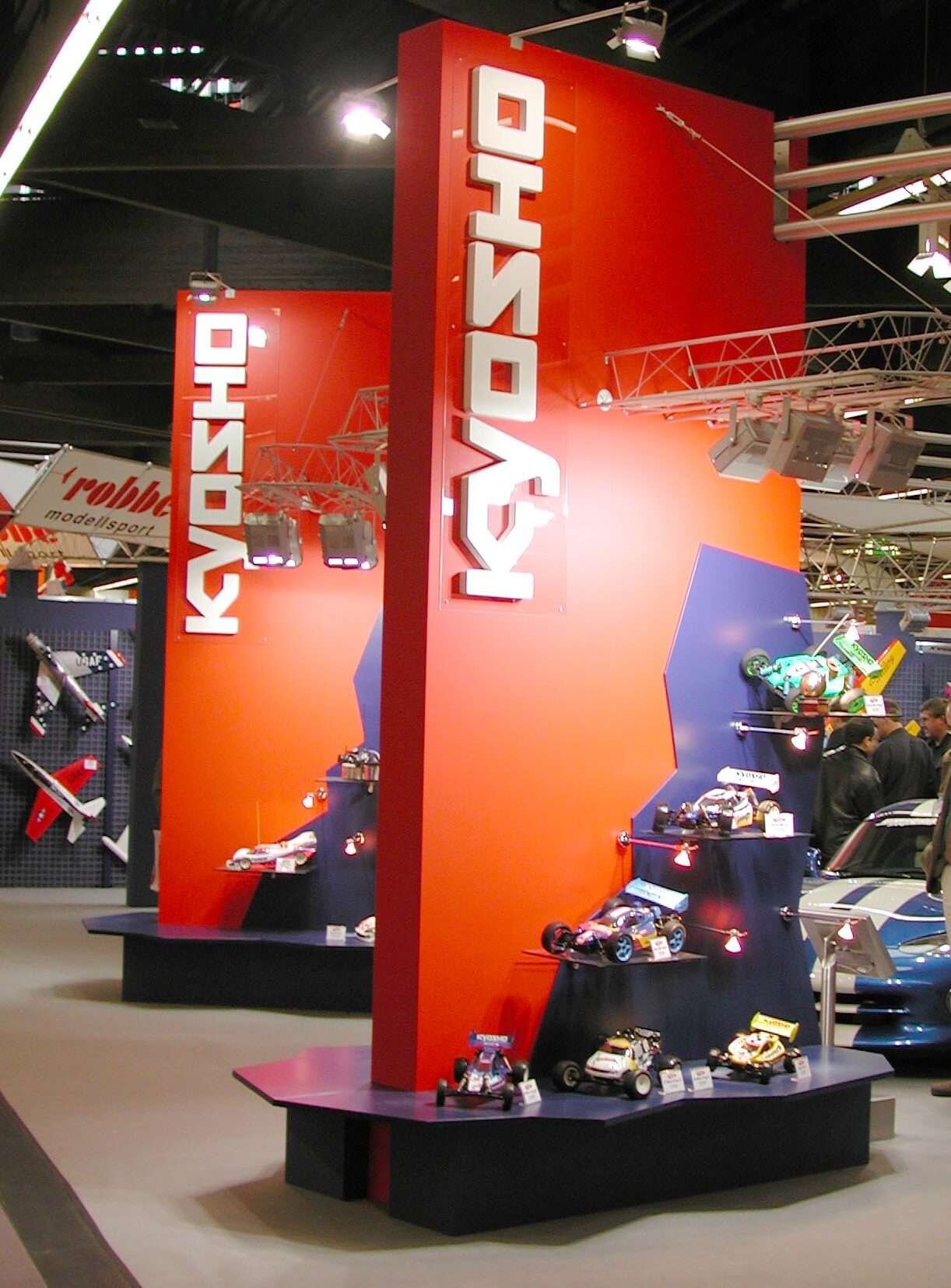 Trade_Show_KYOSHO Custom trade show booth displays for Kyosho toy manufacturer.