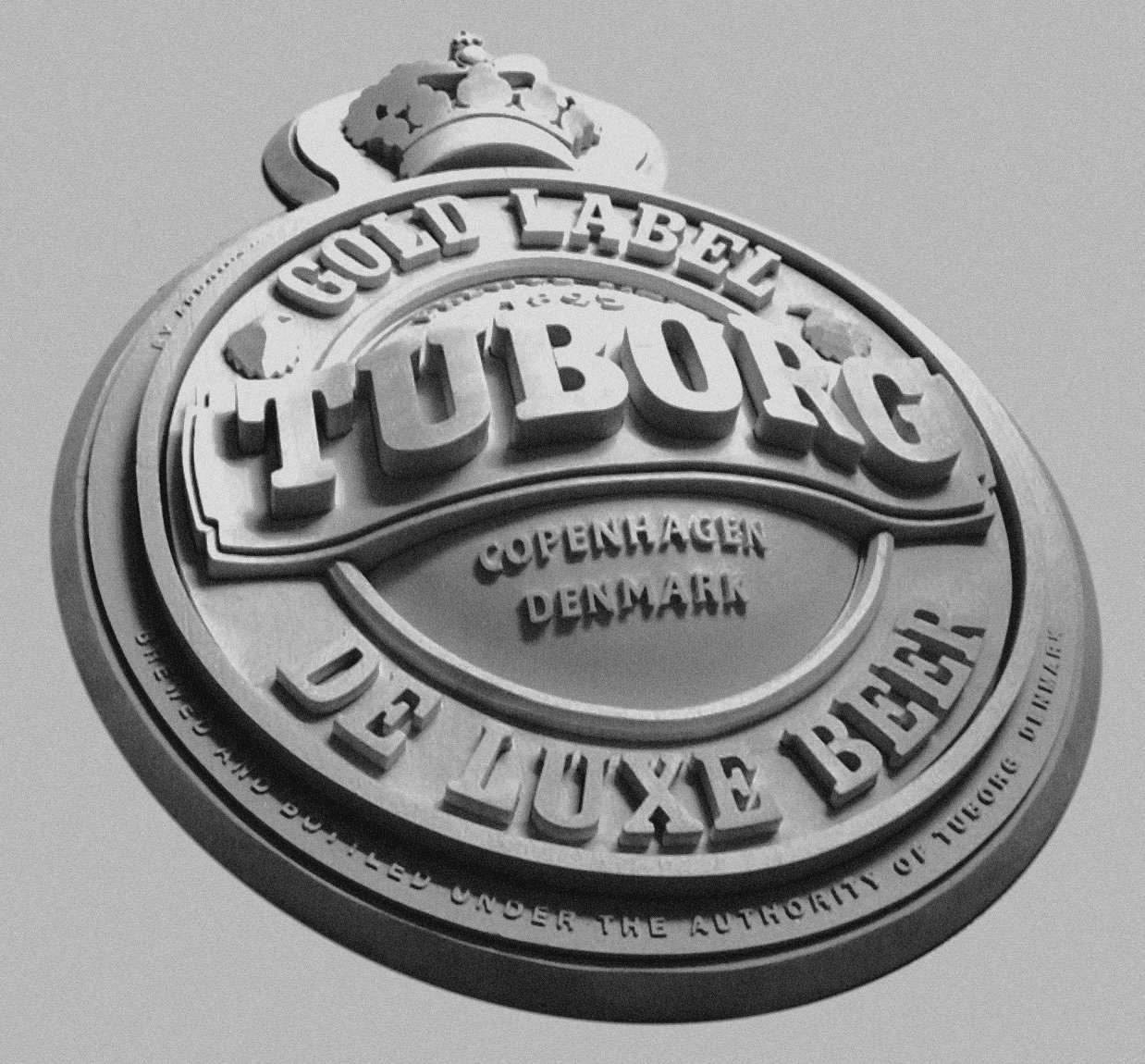 TuborgWeb Tuborg circular shaped multi layered brewery signs.